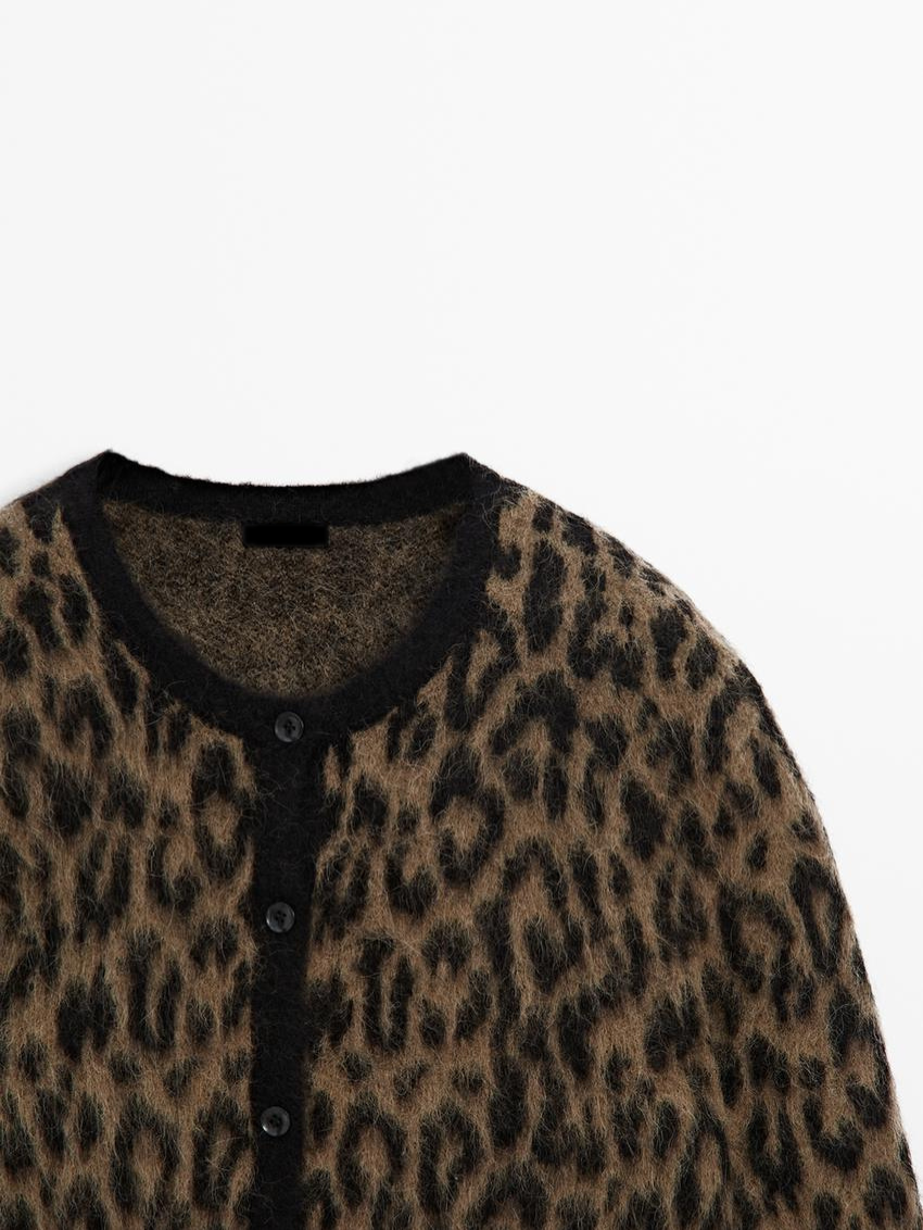 Leopard Print Cardigan