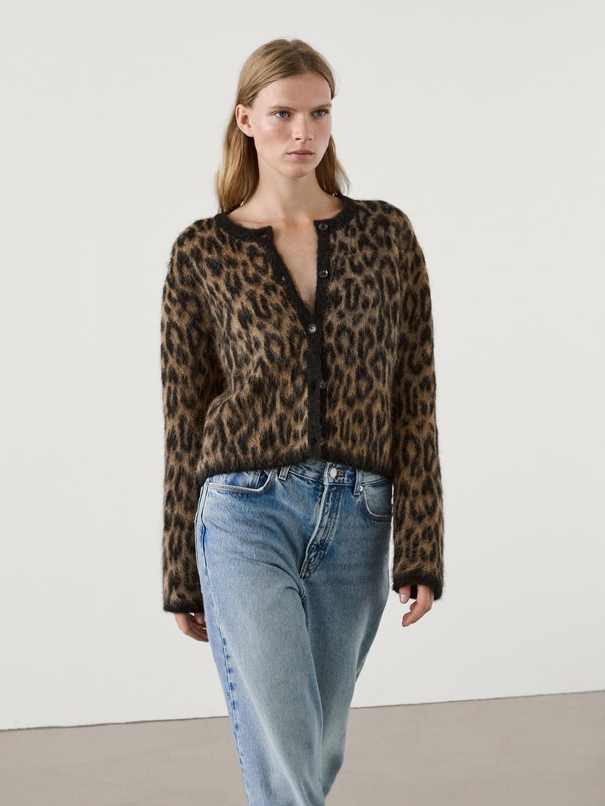 Leopard Print Cardigan