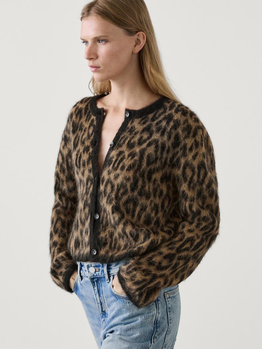 Leopard Print Cardigan